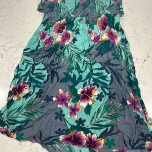 Volcom Green Sundress Scoop Neck Resort Wear